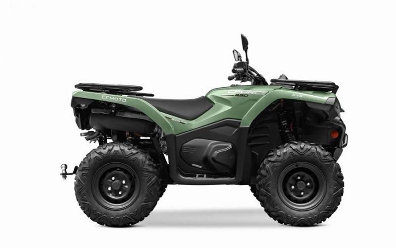 cfmoto gladiator x450 zelena bocni pohled