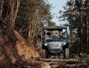 cfmoto gladiator u6 ev cesta v lese
